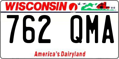 WI license plate 762QMA