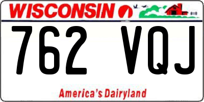 WI license plate 762VQJ