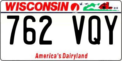 WI license plate 762VQY
