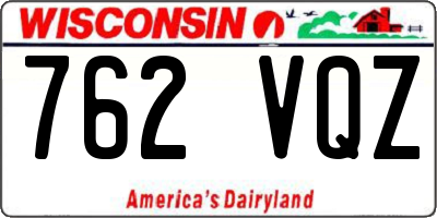 WI license plate 762VQZ