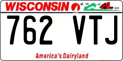 WI license plate 762VTJ