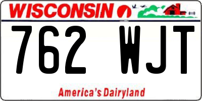 WI license plate 762WJT