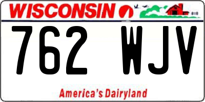 WI license plate 762WJV