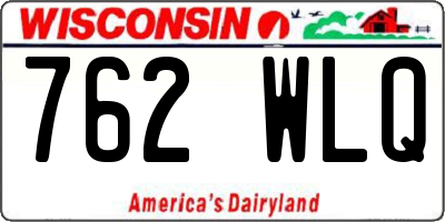 WI license plate 762WLQ