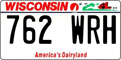 WI license plate 762WRH
