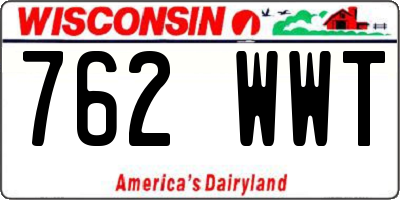 WI license plate 762WWT
