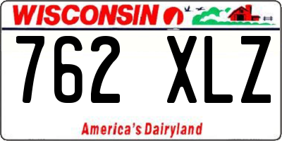 WI license plate 762XLZ