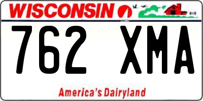 WI license plate 762XMA