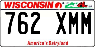 WI license plate 762XMM