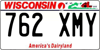 WI license plate 762XMY