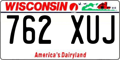 WI license plate 762XUJ