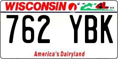 WI license plate 762YBK