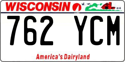 WI license plate 762YCM