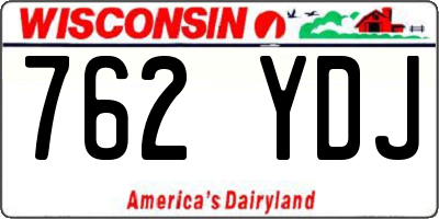 WI license plate 762YDJ