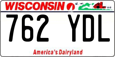 WI license plate 762YDL