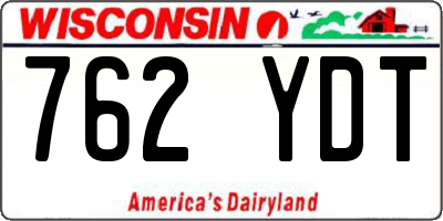 WI license plate 762YDT