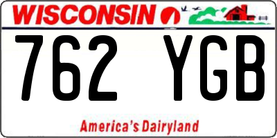 WI license plate 762YGB