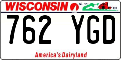 WI license plate 762YGD