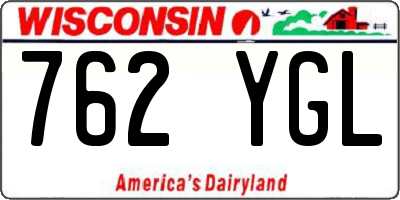 WI license plate 762YGL