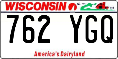 WI license plate 762YGQ