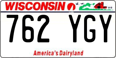 WI license plate 762YGY