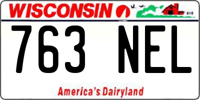 WI license plate 763NEL