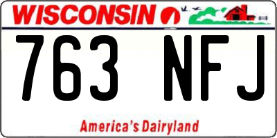WI license plate 763NFJ