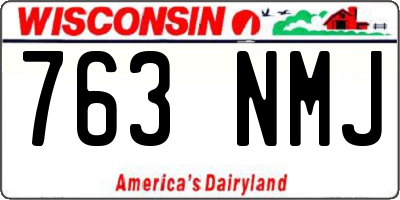 WI license plate 763NMJ
