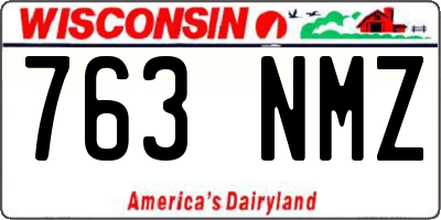 WI license plate 763NMZ