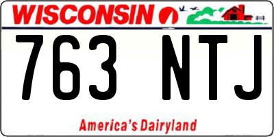 WI license plate 763NTJ