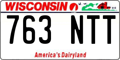 WI license plate 763NTT