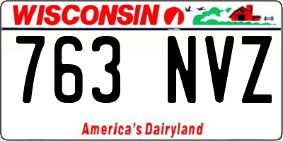 WI license plate 763NVZ