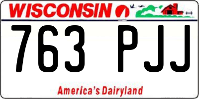 WI license plate 763PJJ