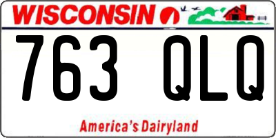 WI license plate 763QLQ