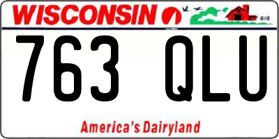WI license plate 763QLU