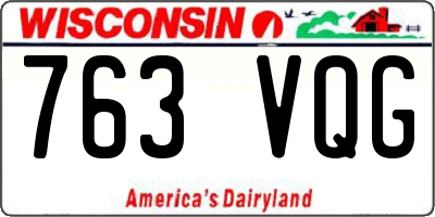 WI license plate 763VQG