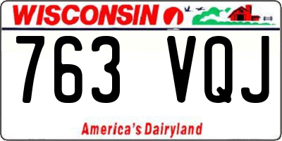 WI license plate 763VQJ
