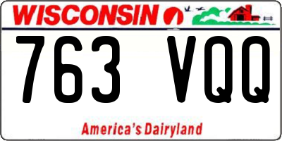 WI license plate 763VQQ