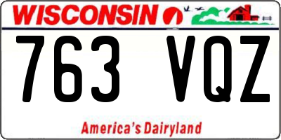WI license plate 763VQZ