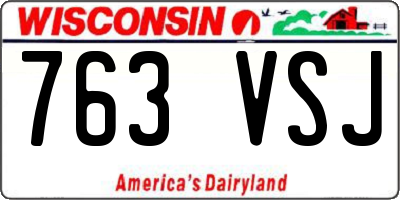 WI license plate 763VSJ