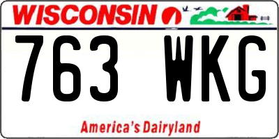 WI license plate 763WKG