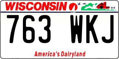 WI license plate 763WKJ