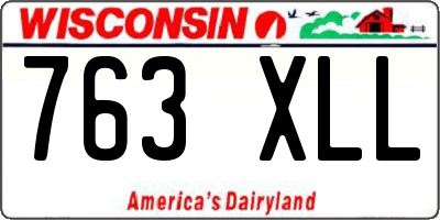 WI license plate 763XLL