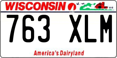 WI license plate 763XLM