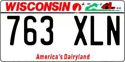 WI license plate 763XLN