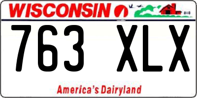 WI license plate 763XLX