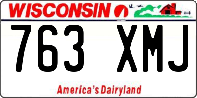 WI license plate 763XMJ