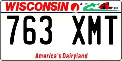 WI license plate 763XMT