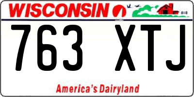 WI license plate 763XTJ