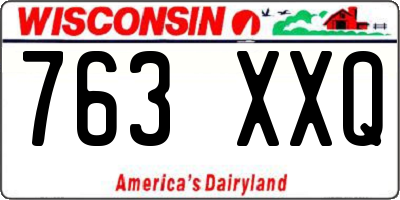 WI license plate 763XXQ